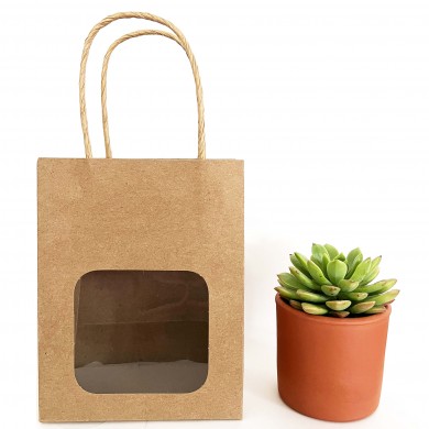 Sac kraft à fenêtre
