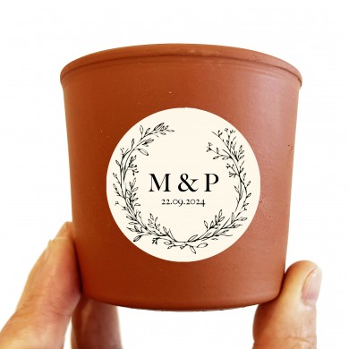 Mini pot terre cuite personnalisé